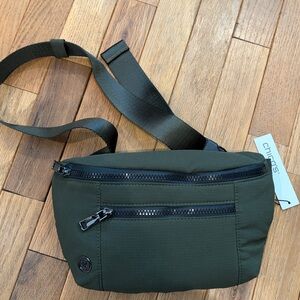 Chico’s Olive Green Belt Bag NWT